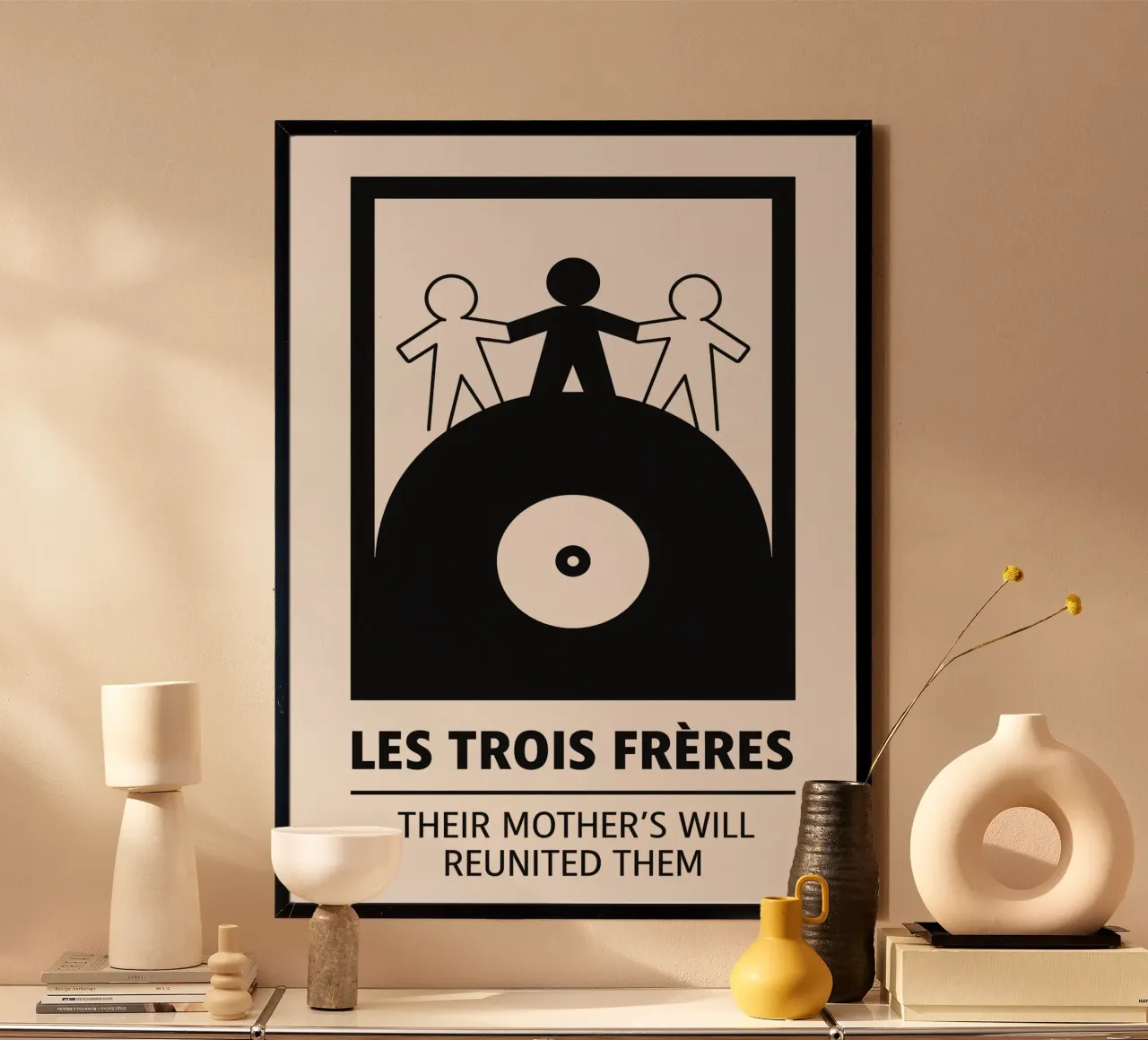 Les Trois Frères Print carta hahnemühle da MoviesArt