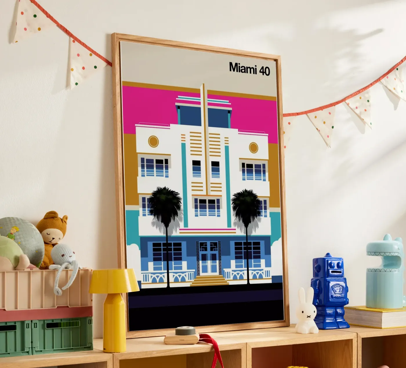 Miami 40 Acryl-Glas von Bo Lundberg