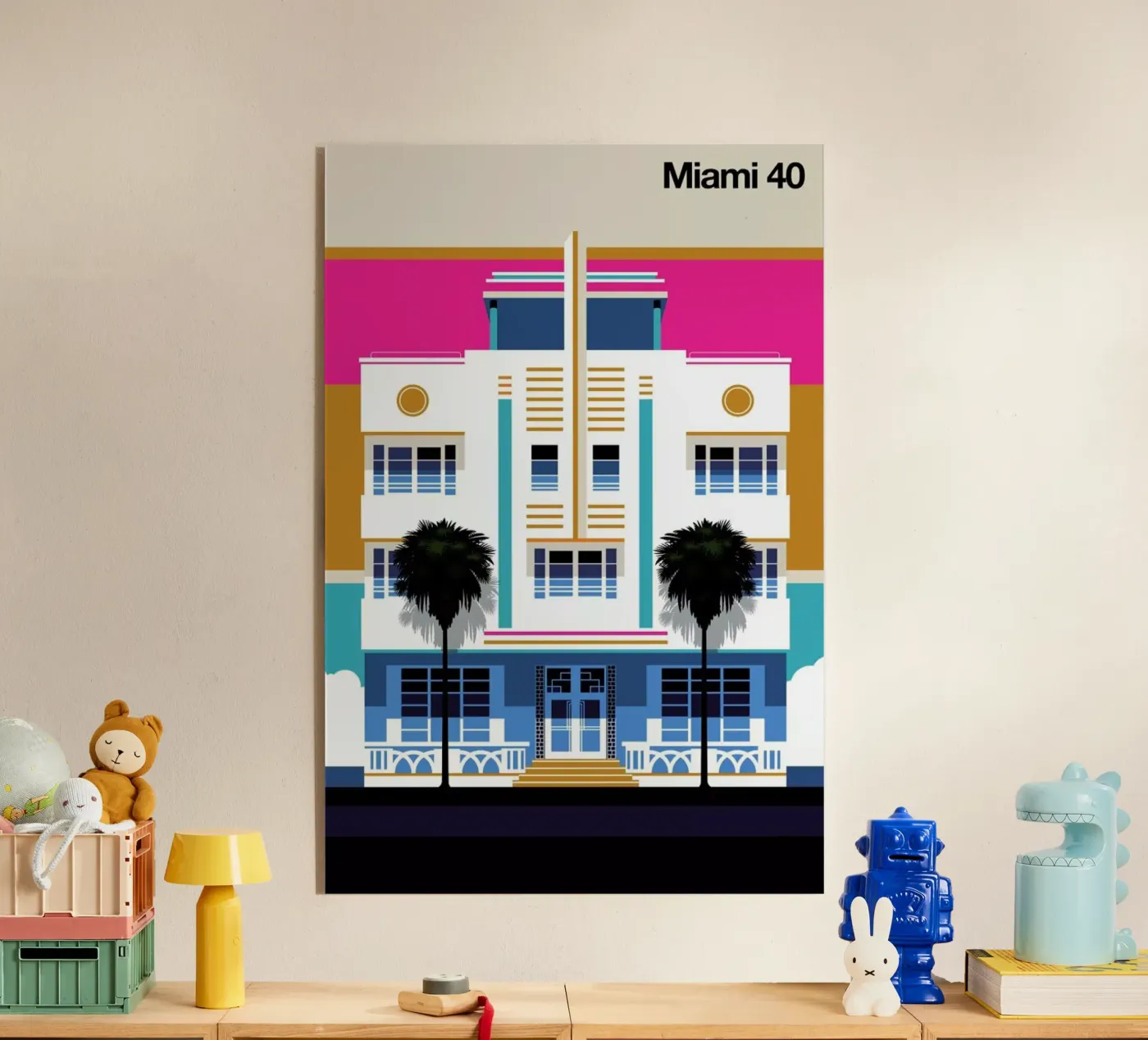 Miami 40 Acryl-Glas von Bo Lundberg