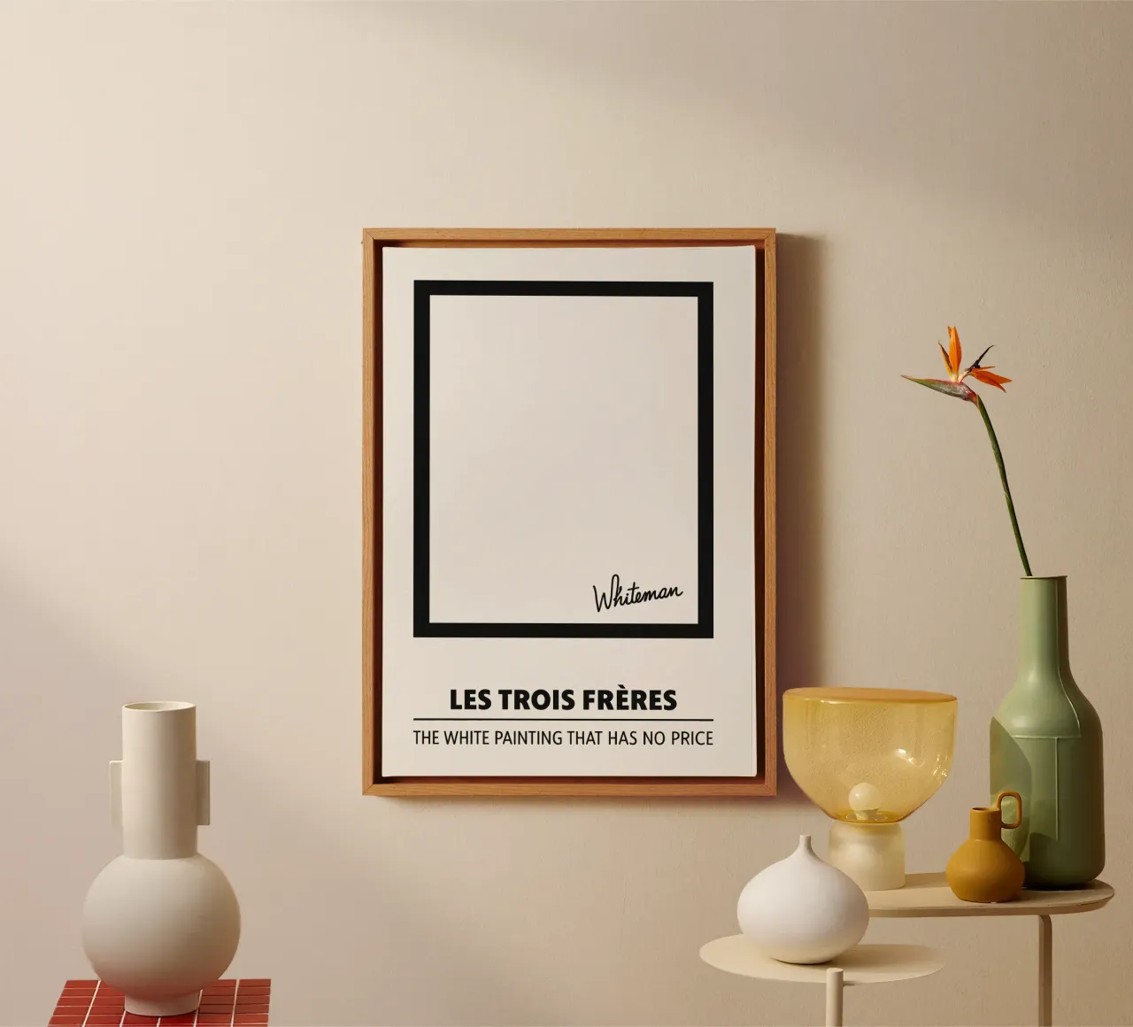 Les Trois Frères Print tela con Cornice a cassetta da MoviesArt