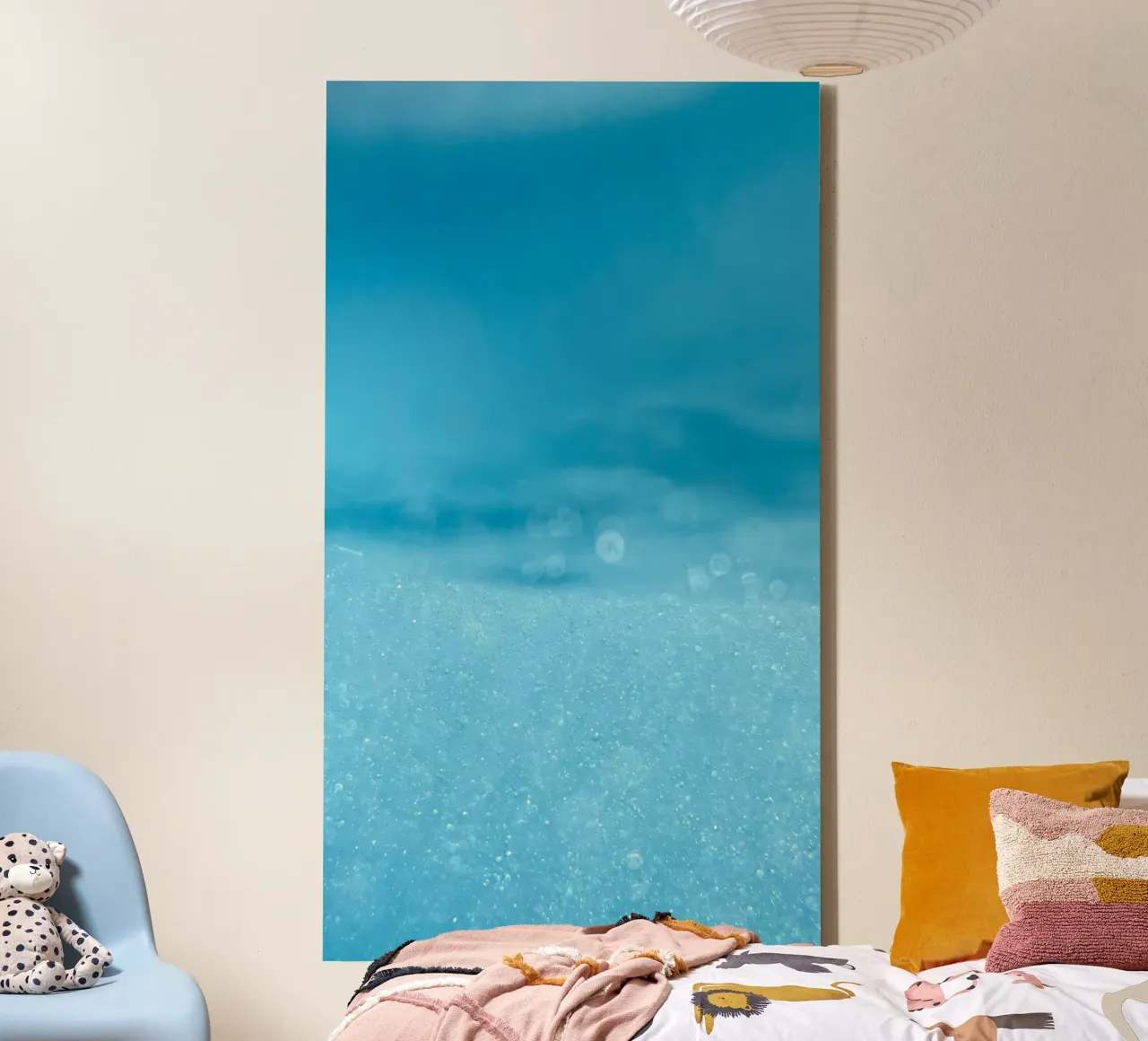 acqua all'orizzonte tela con Cornice a cassetta da Bleu