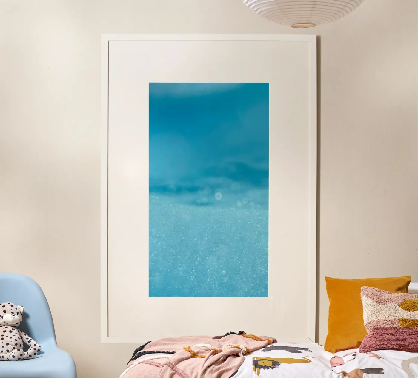 horizon eau poster de Bleu