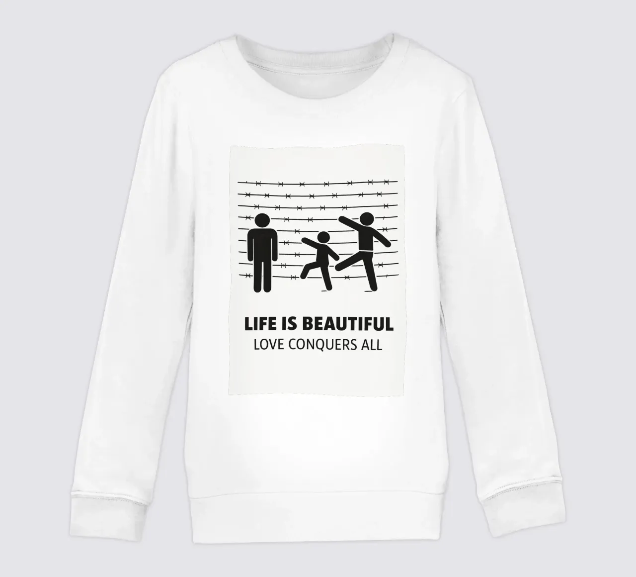 Life is Beautiful Print felpa bambino da MoviesArt