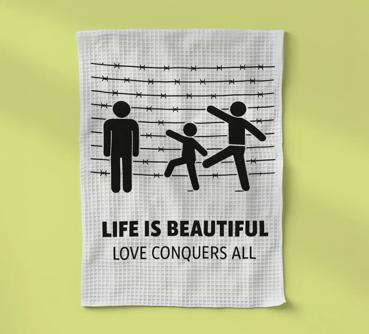 Life is Beautiful Print canovaccio da cucina da MoviesArt