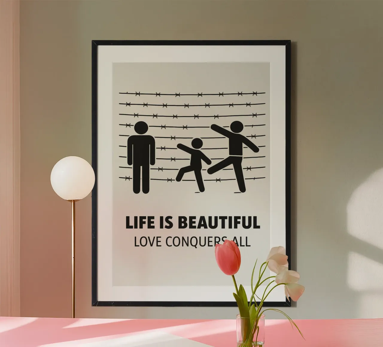 Life is Beautiful Print carta hahnemühle da MoviesArt