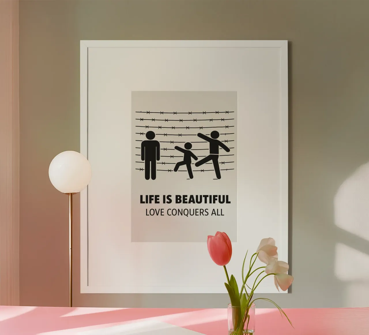 Life is Beautiful Print carta hahnemühle da MoviesArt