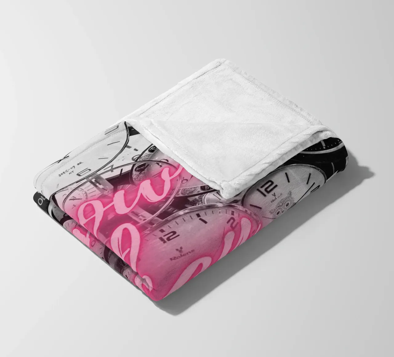 NOW. THEN. NEVER fleece blanket by Einfach Uebel