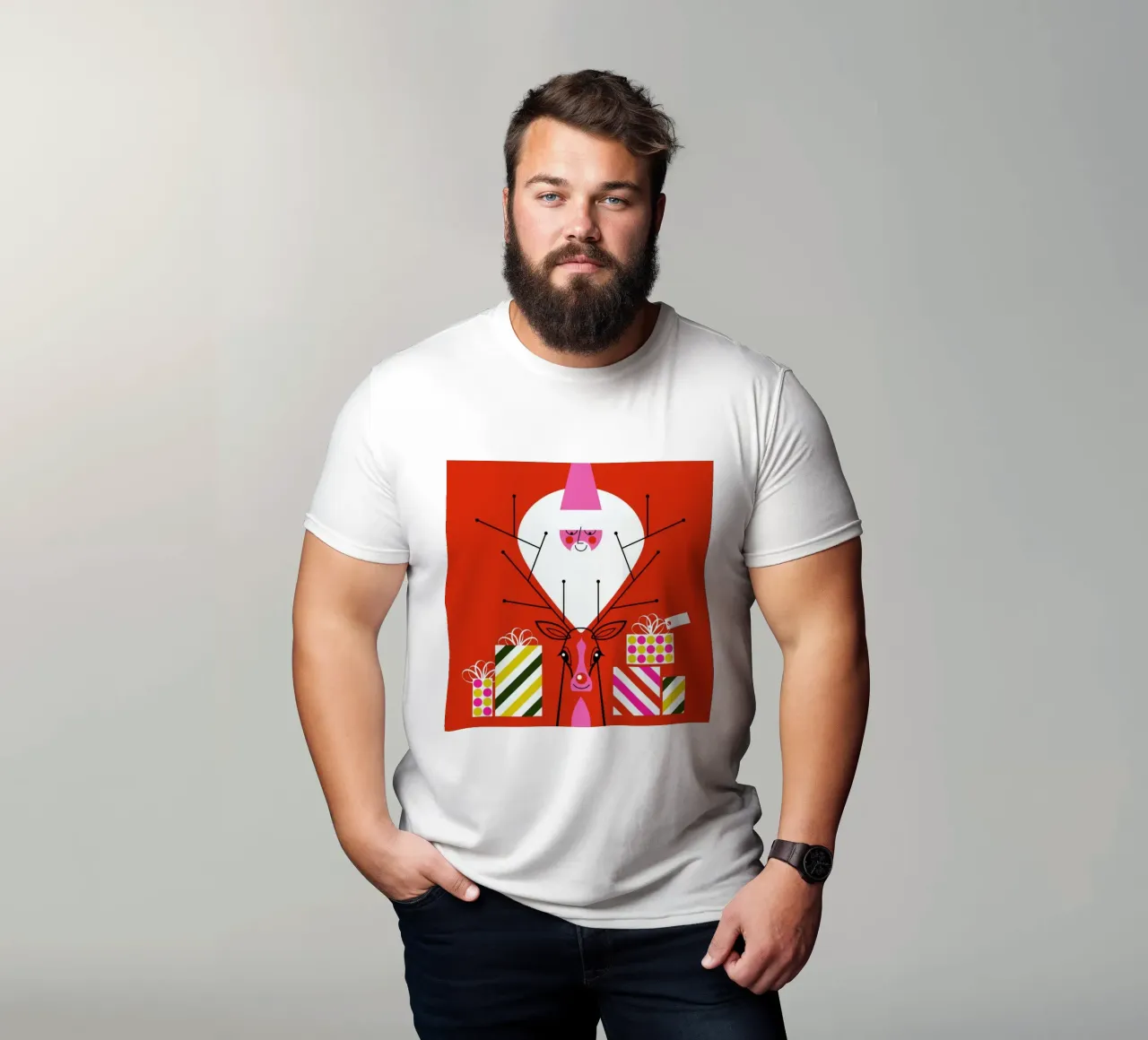 Rudy e Babbo Natale.10 t-shirt da Bo Lundberg