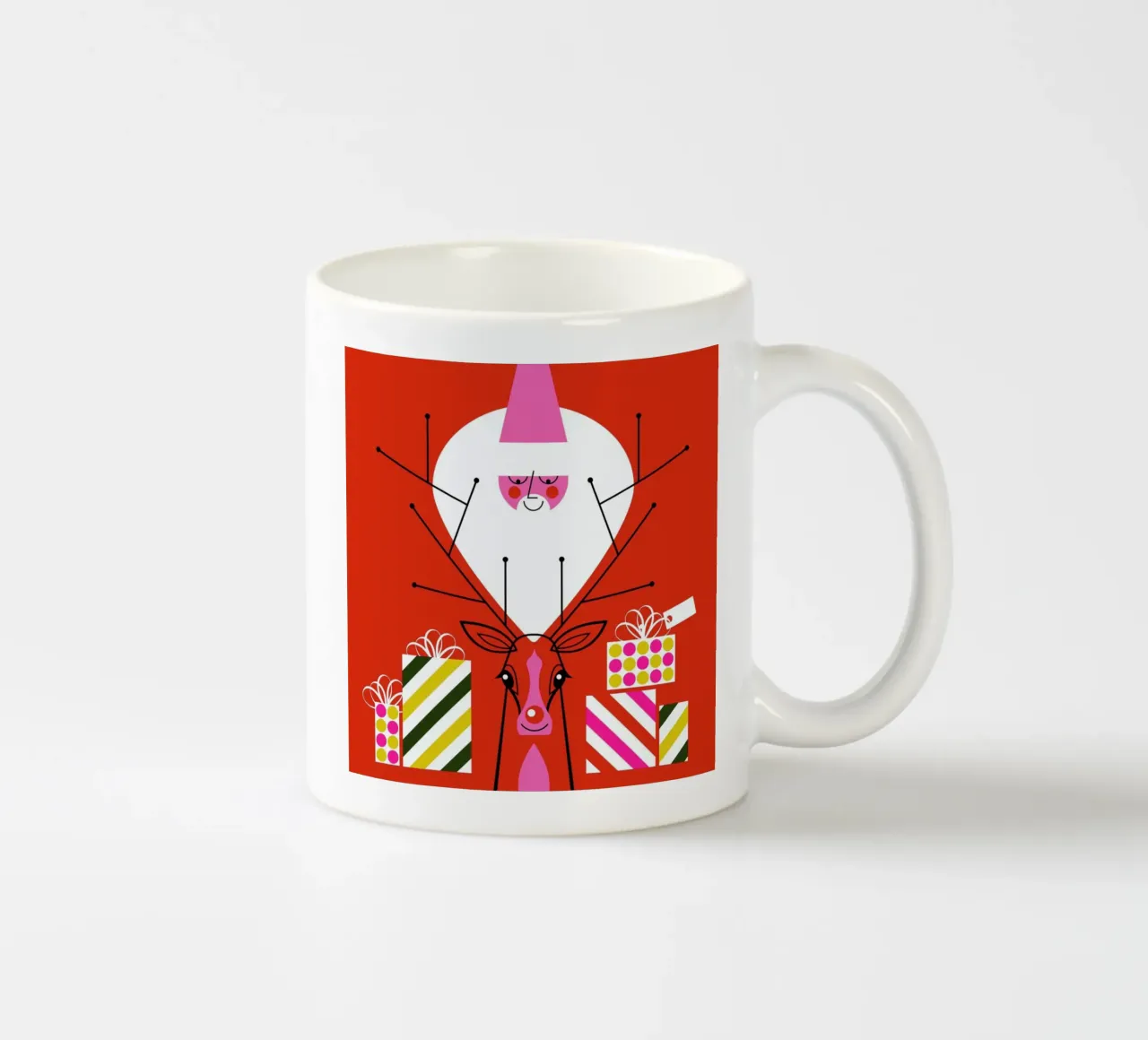 Rudy e Babbo Natale.10 tazza in ceramica da Bo Lundberg