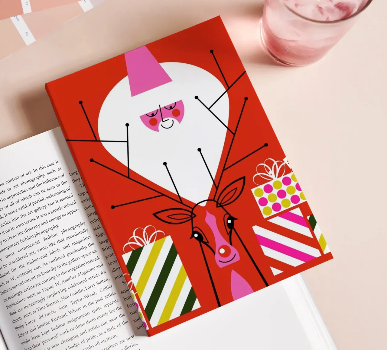 Rudy And Santa.10 notebook by Bo Lundberg