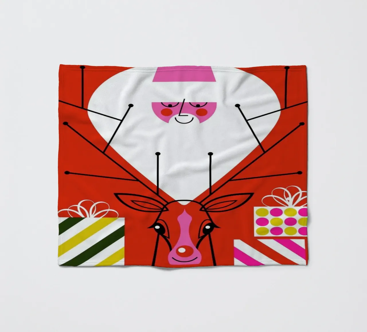 Rudy e Babbo Natale.10 coperta in pile da Bo Lundberg