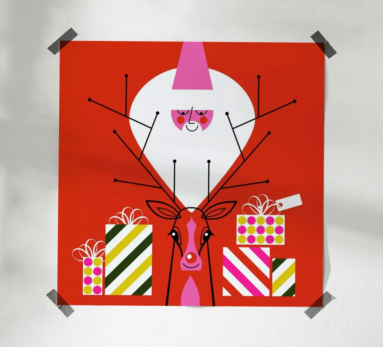 Rudy e Babbo Natale.10 carta hahnemühle da Bo Lundberg