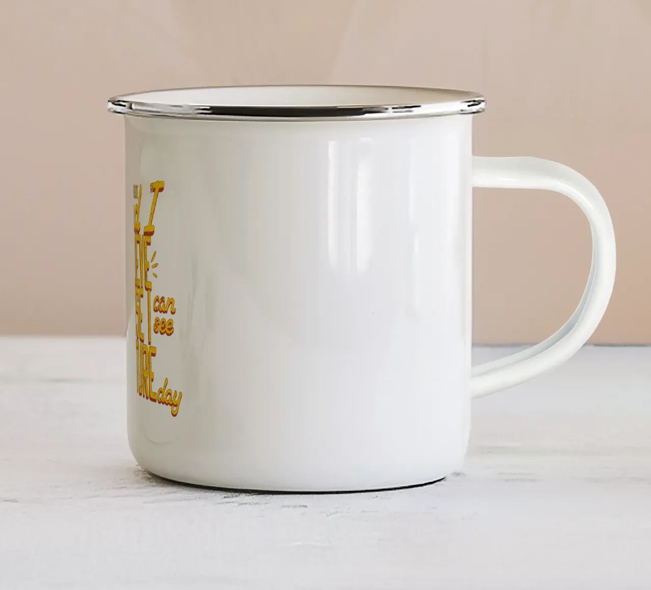I nostri giorni futuri tazza in smalto da Gunawan Rb