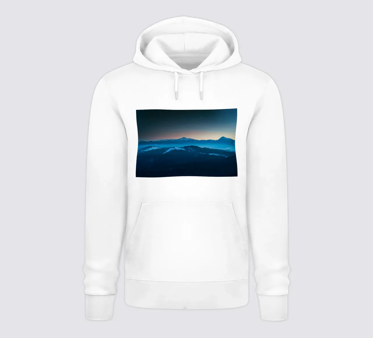 montagna notte felpa con cappuccio da Bleu