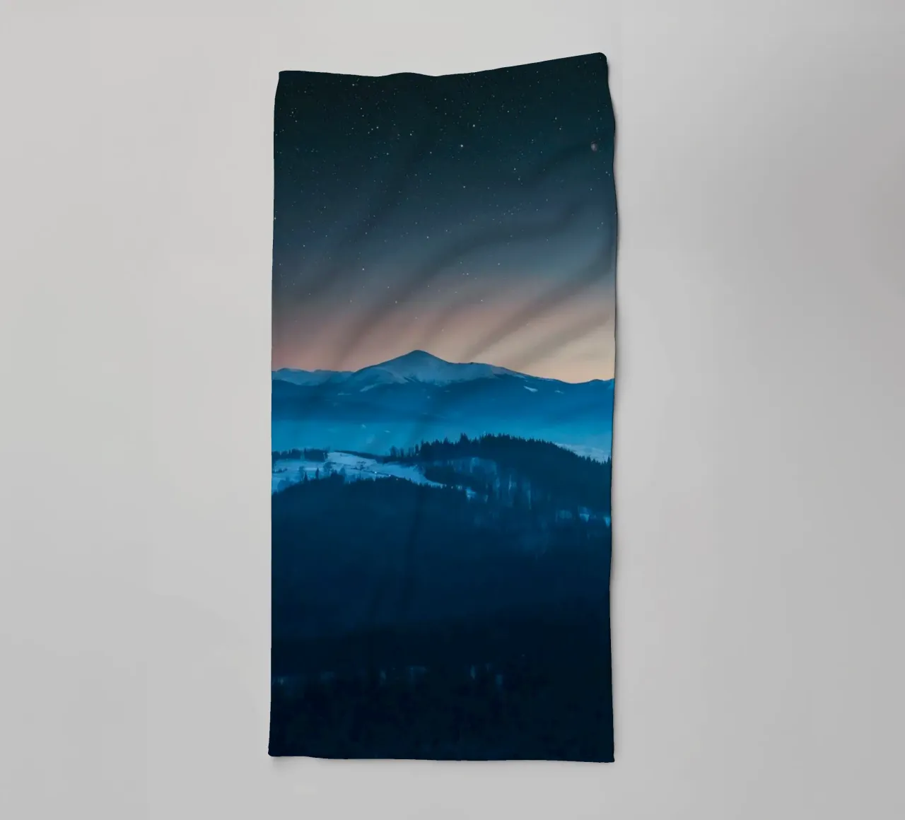 montagna notte asciugamano da bagno da Bleu