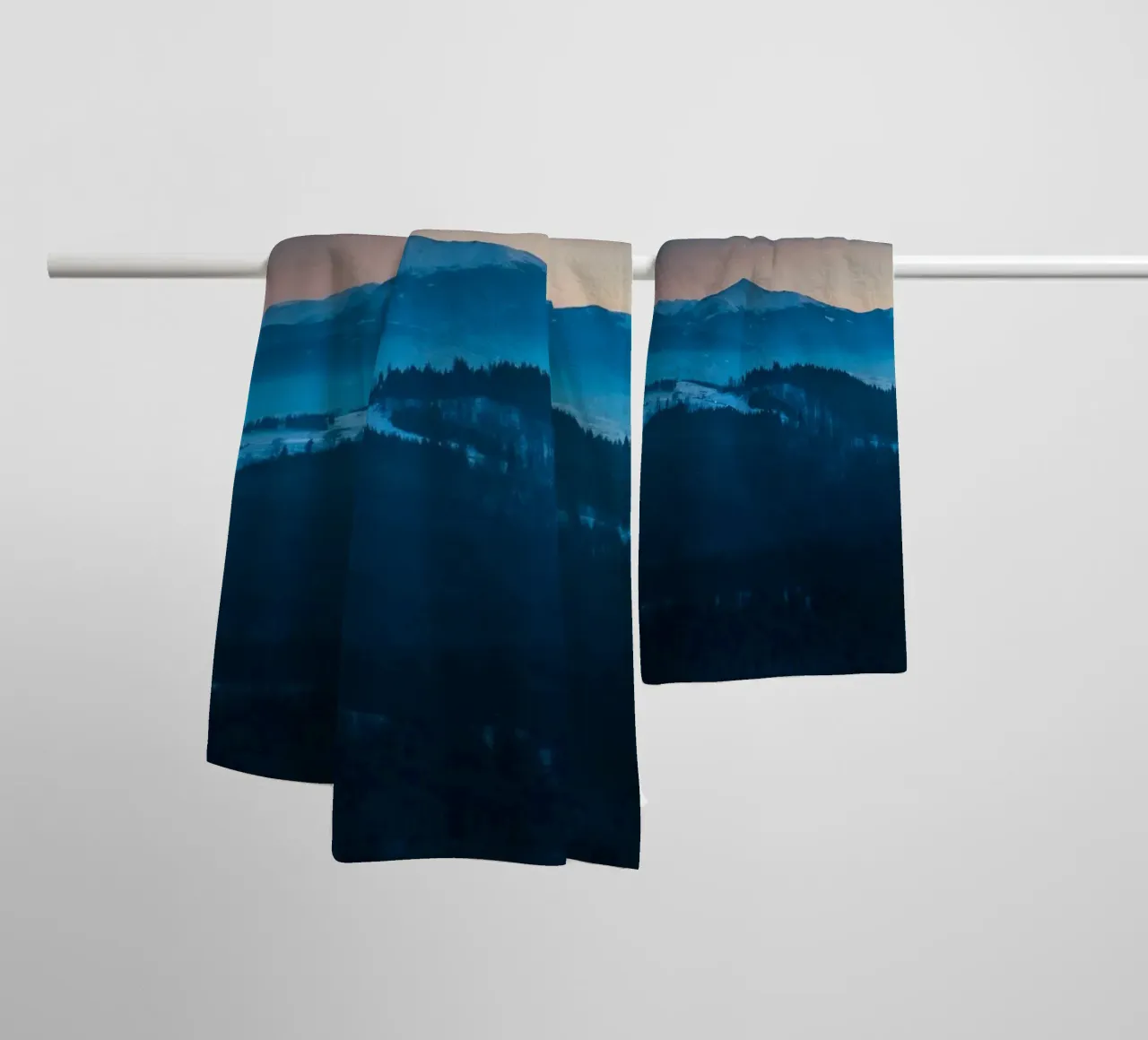 montagna notte asciugamano da bagno da Bleu