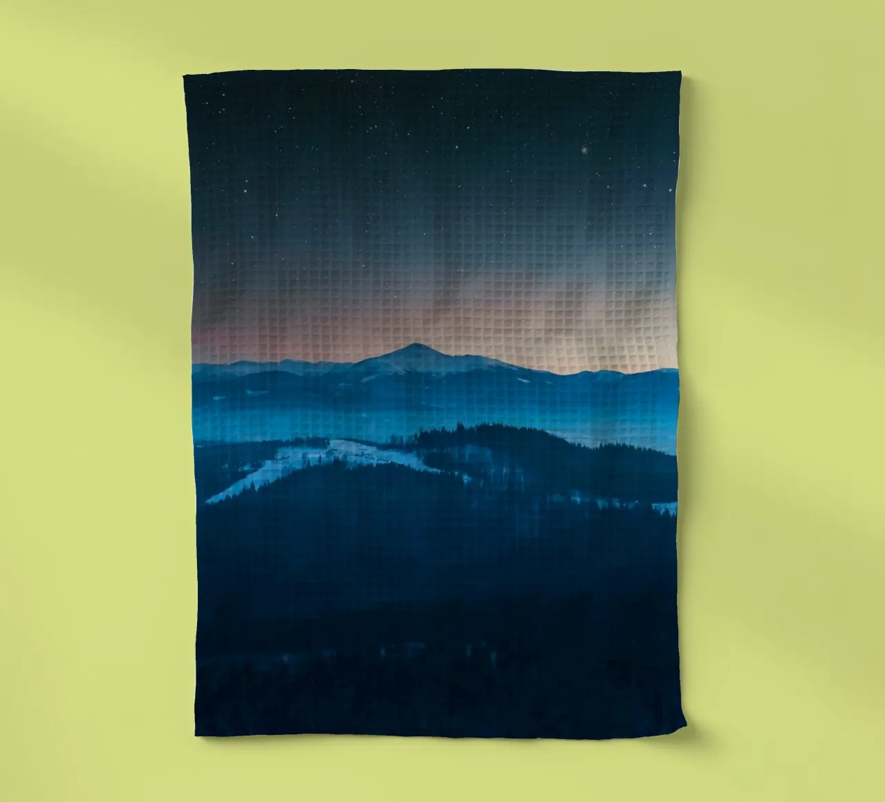 montagna notte canovaccio da cucina da Bleu