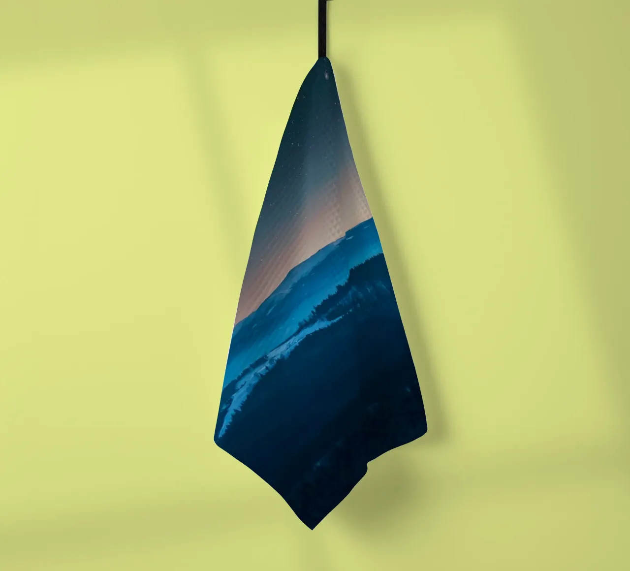 montagna notte canovaccio da cucina da Bleu