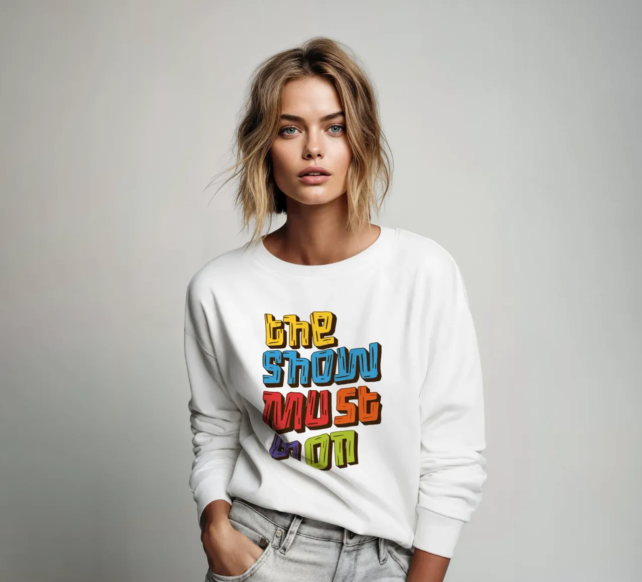 Lo spettacolo deve continuare felpa da Gunawan Rb