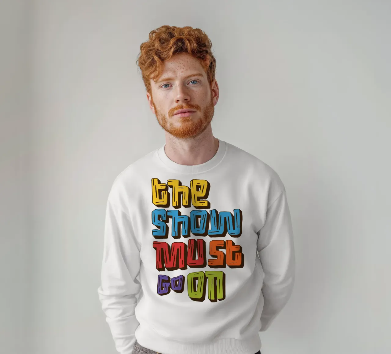 Lo spettacolo deve continuare felpa da Gunawan Rb