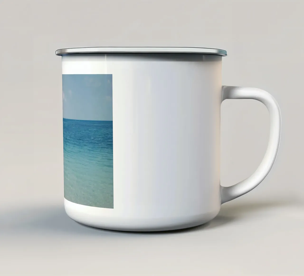 orizzonte oceanico tazza in smalto da Bleu