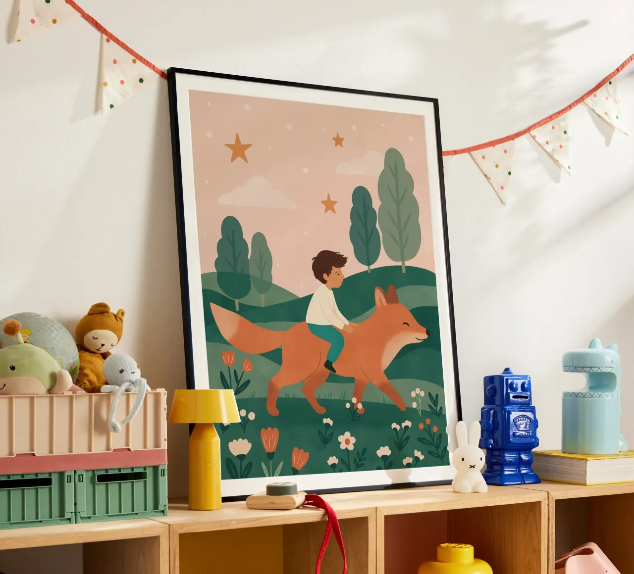 Il ragazzo e la volpe poster da kokoprint