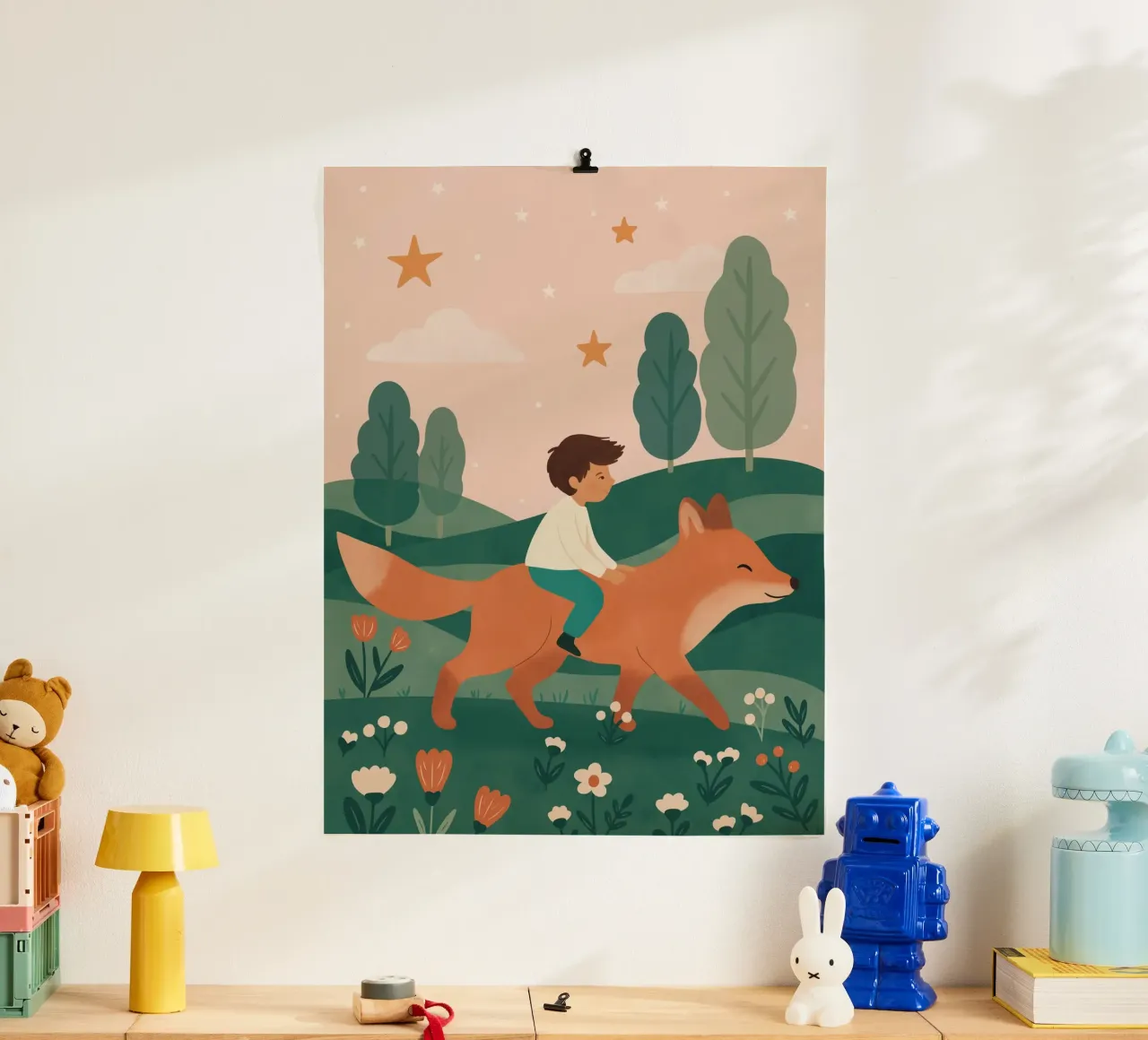 Il ragazzo e la volpe poster da kokoprint