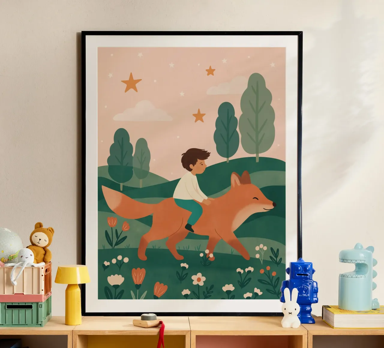 Il ragazzo e la volpe poster da kokoprint