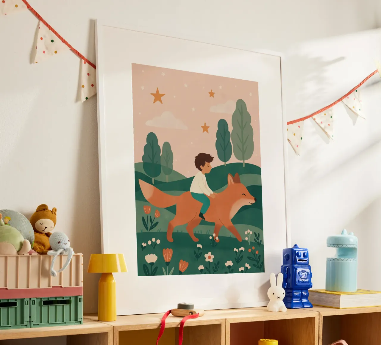 Il ragazzo e la volpe poster da kokoprint