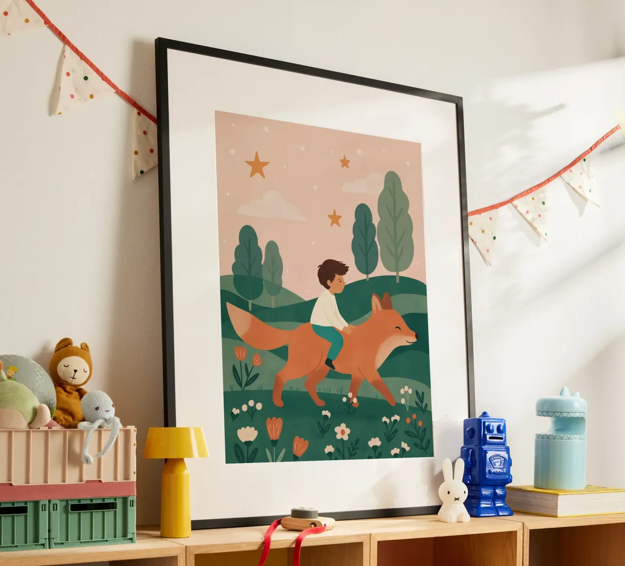 Il ragazzo e la volpe poster da kokoprint