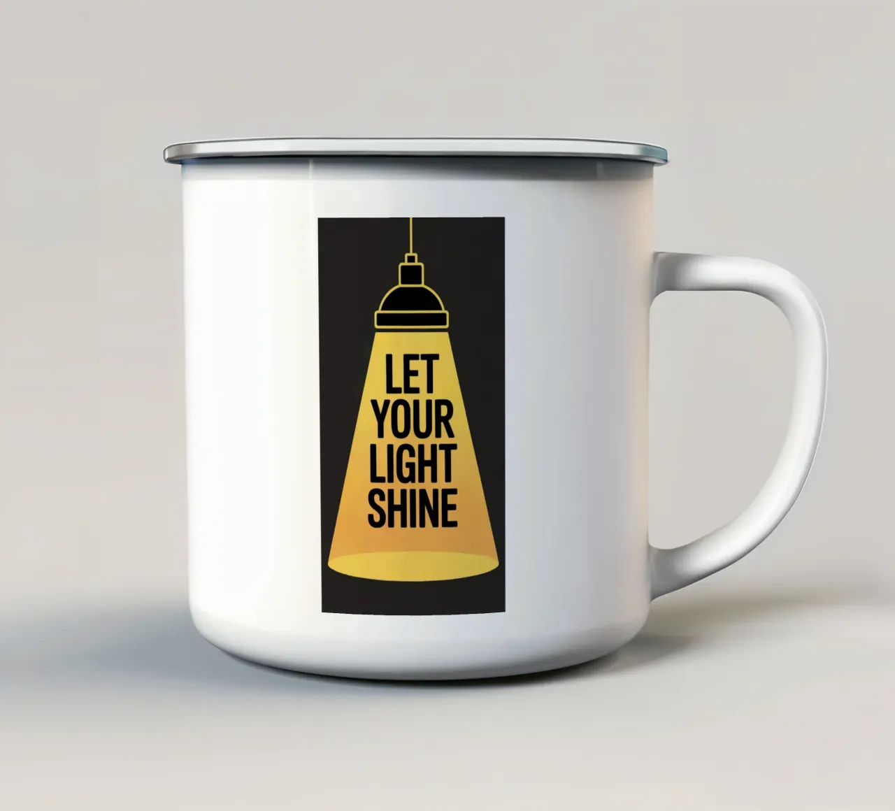 LET IT SHINE tazza in smalto da 20 Farben