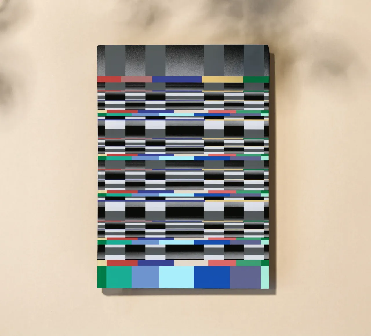 Glitches pattern 11 notebook by Little Dean