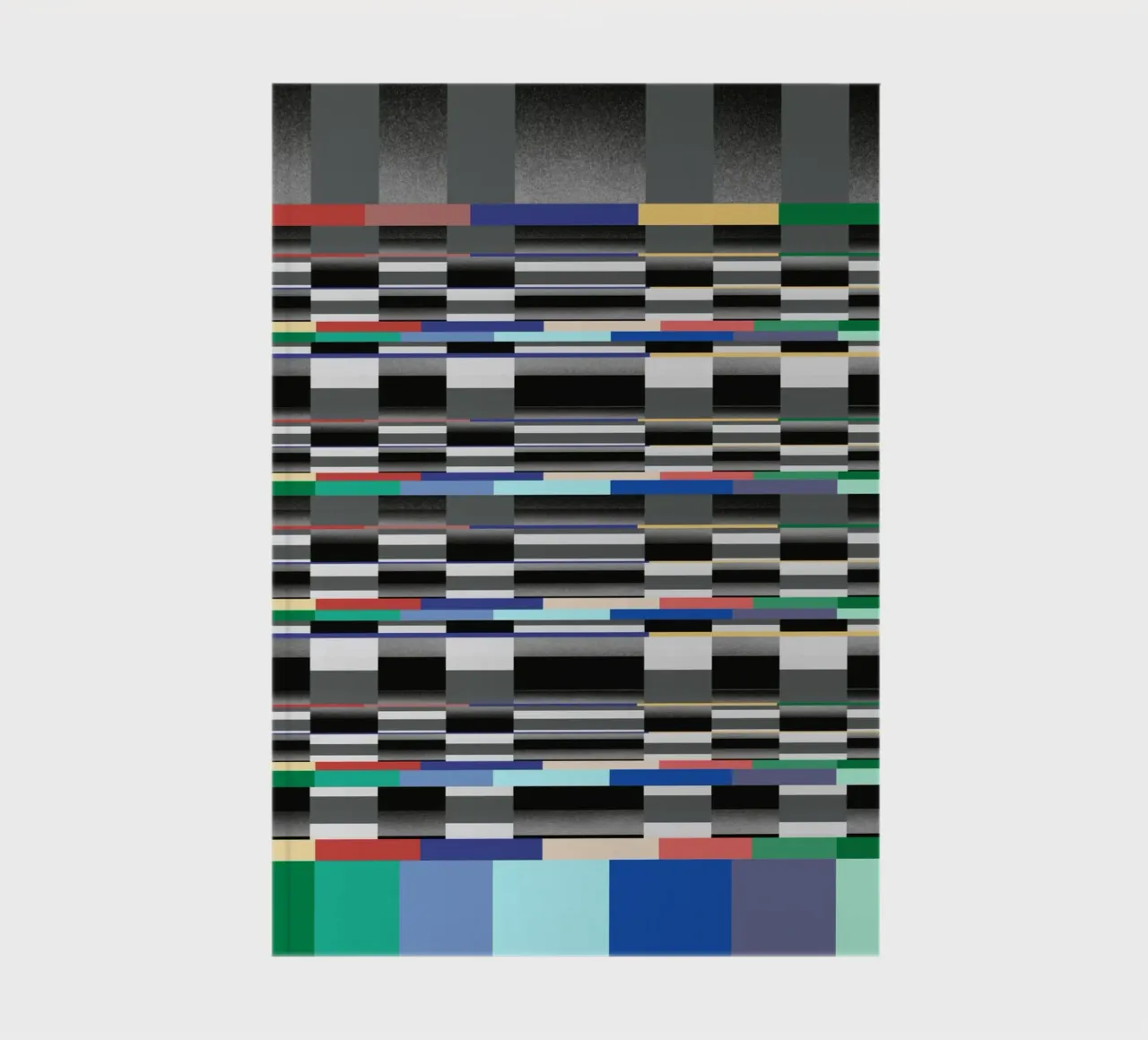 Glitches pattern 11 notebook by Little Dean