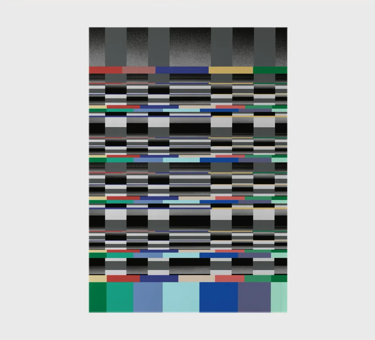 Glitches pattern 11 notebook by Little Dean