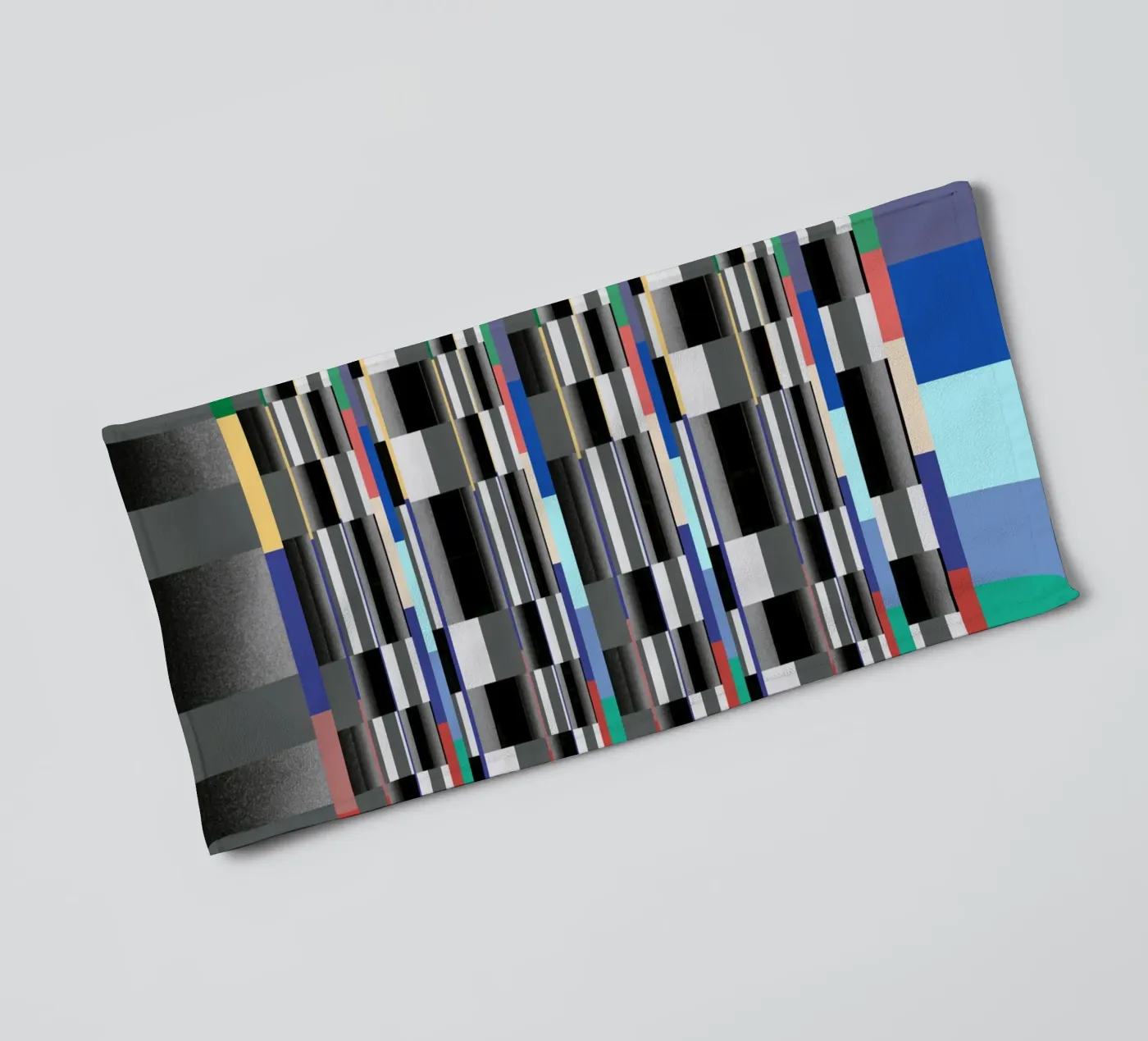 Glitches pattern 11 towel by Little Dean