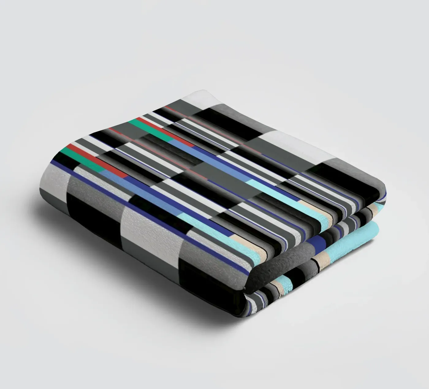 Glitches pattern 11 towel by Little Dean