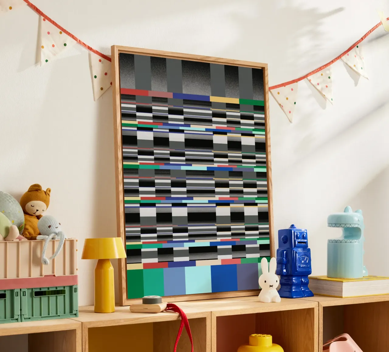 Storing patroon 11 acryl van Little Dean