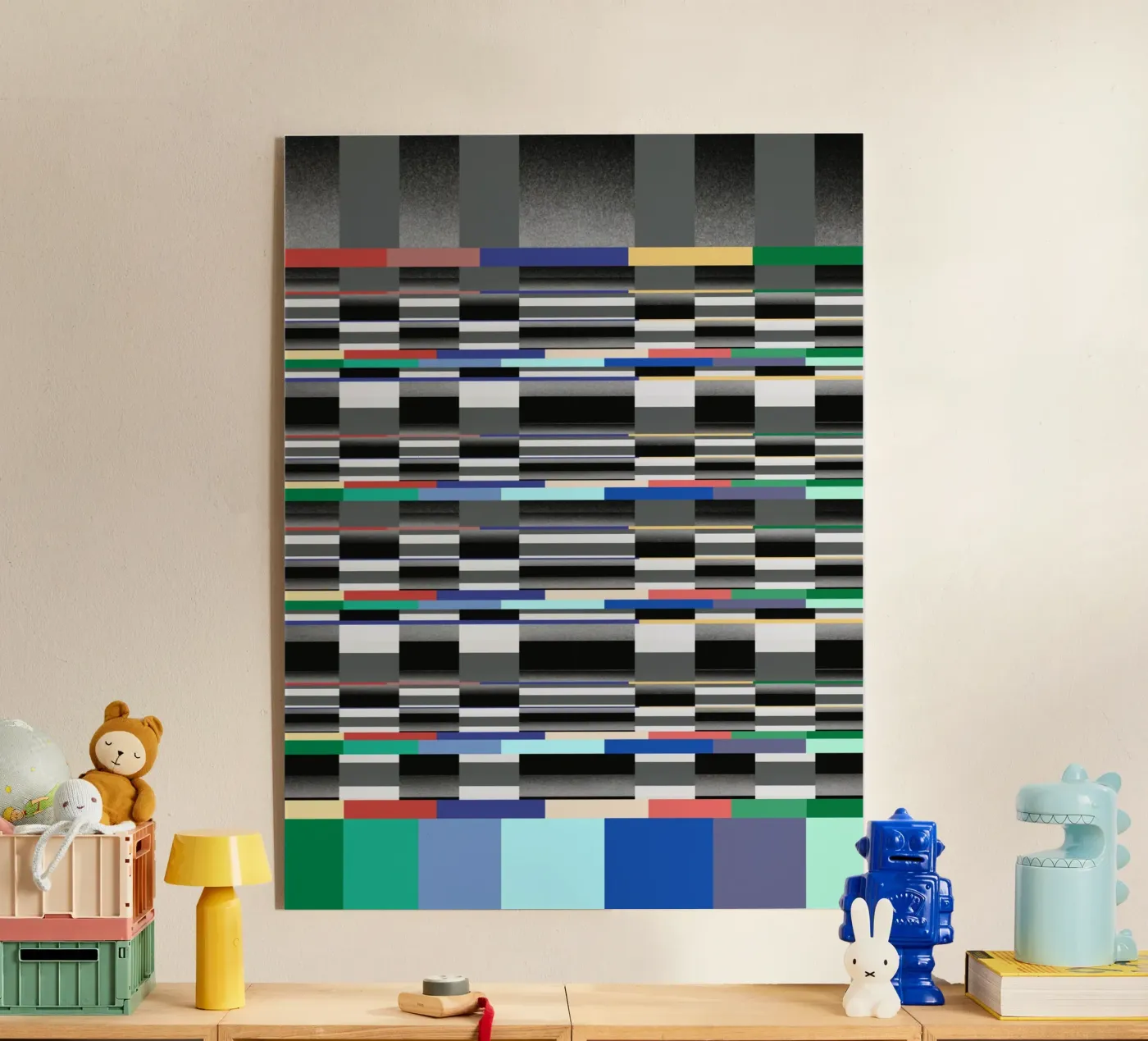 Glitches pattern 11 acryl van Little Dean