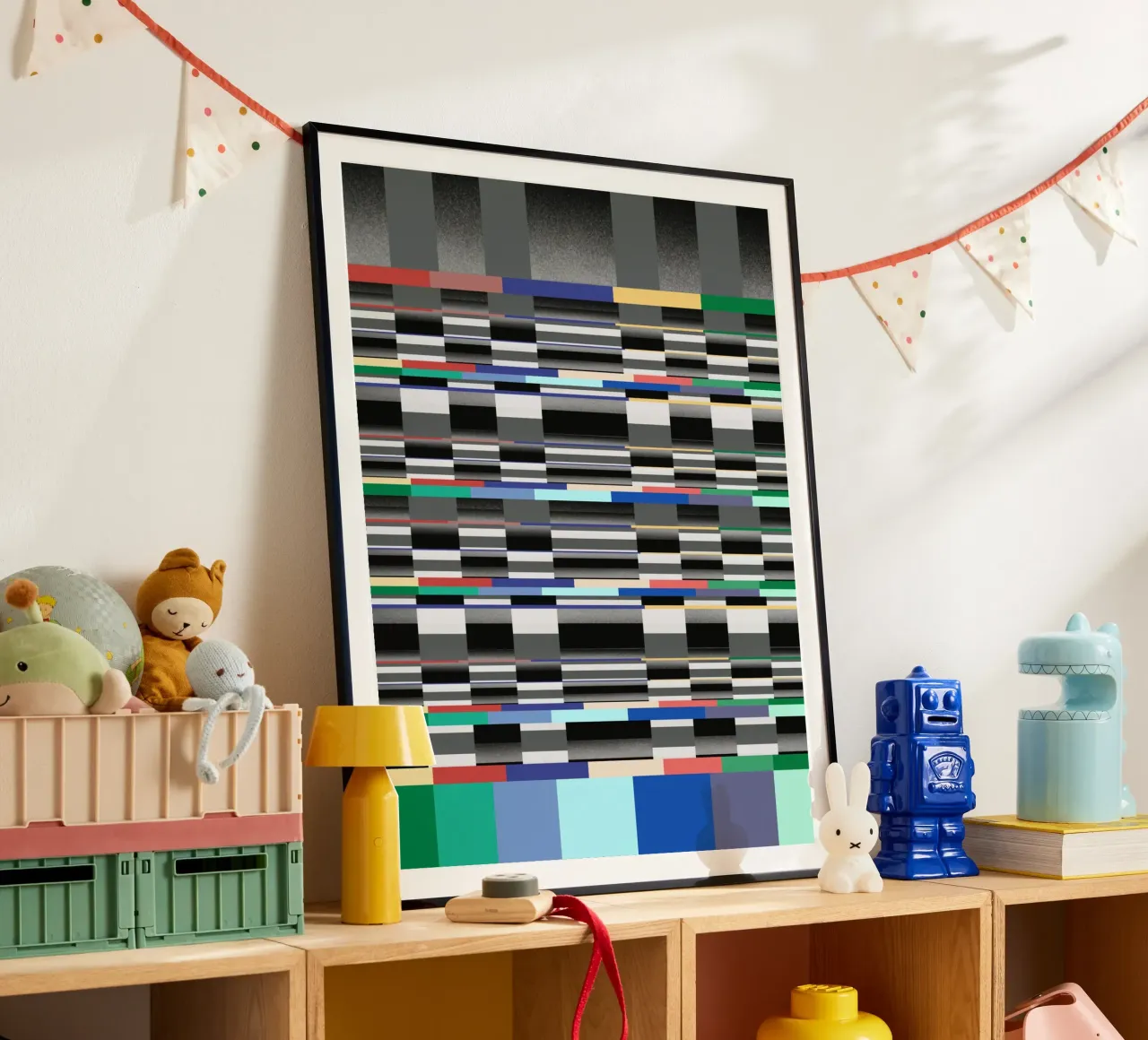 Glitches pattern 11 poster by Little Dean