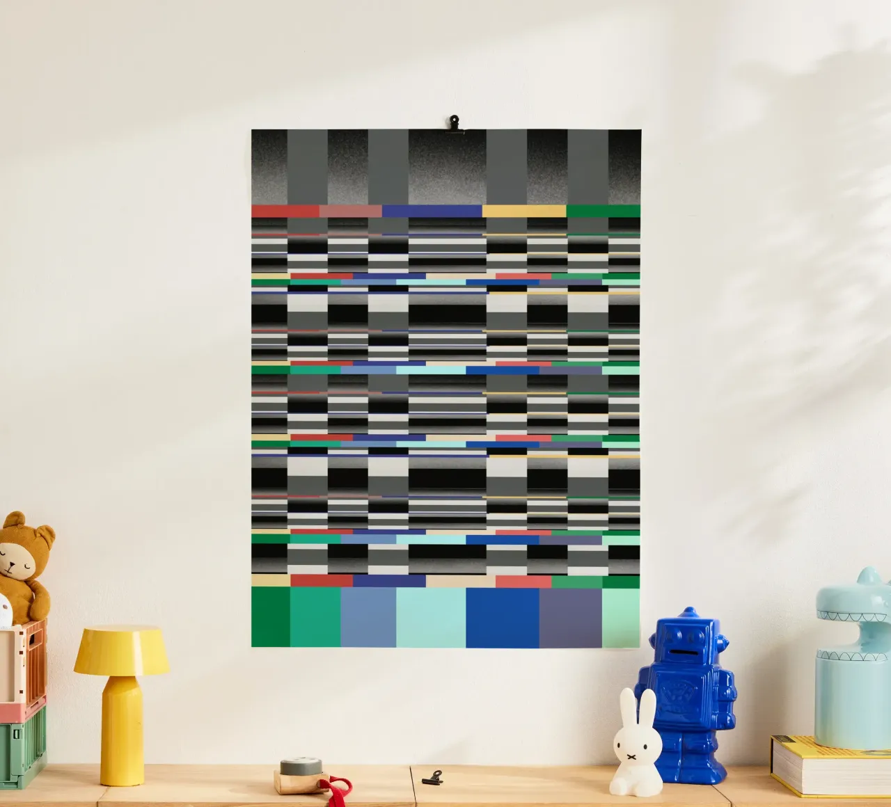 Glitches pattern 11 poster by Little Dean