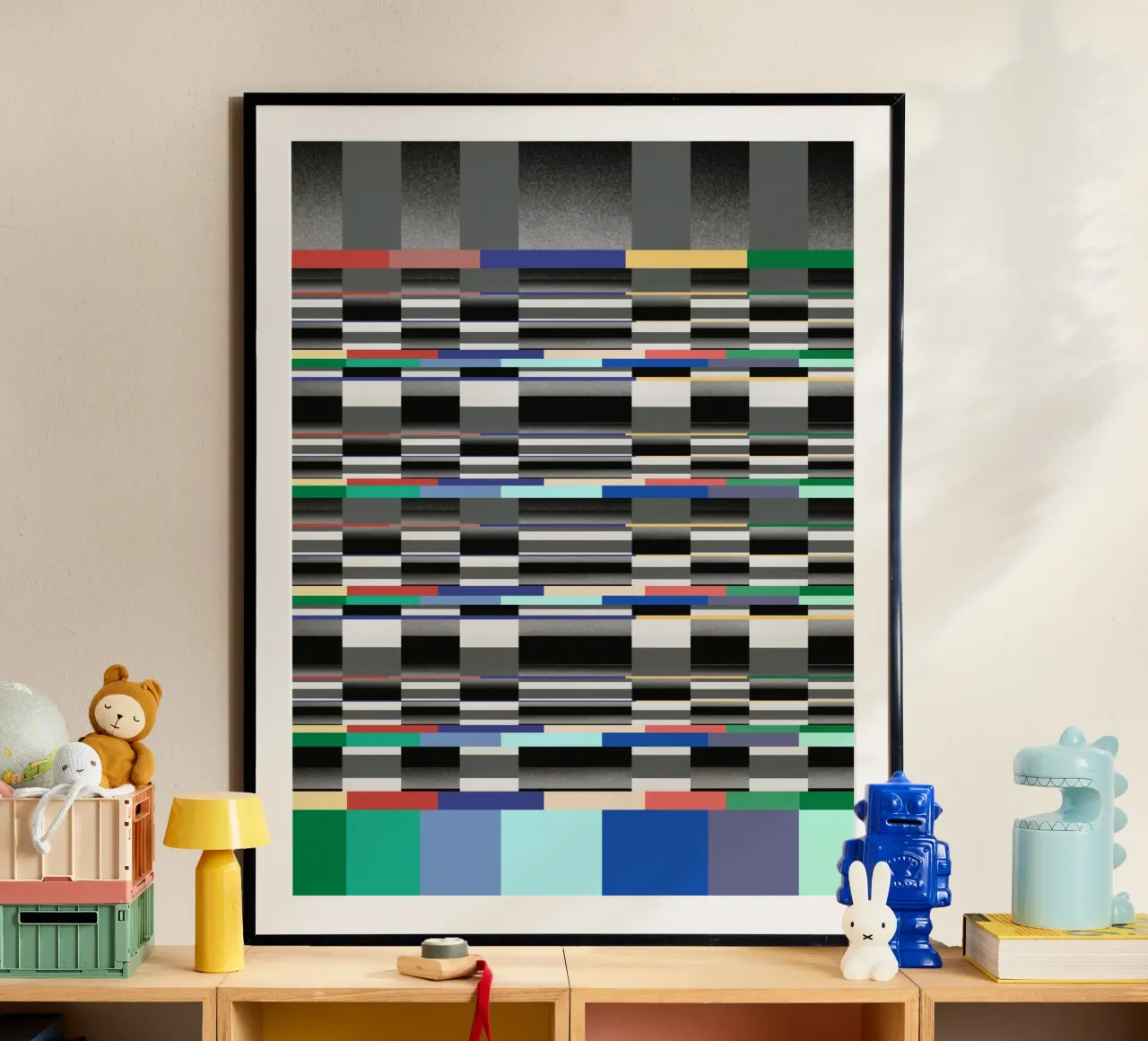 Glitches pattern 11 poster by Little Dean