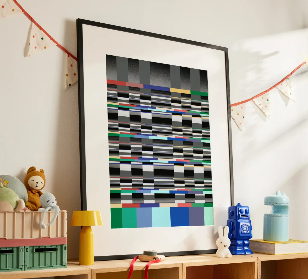 Glitches pattern 11 poster by Little Dean