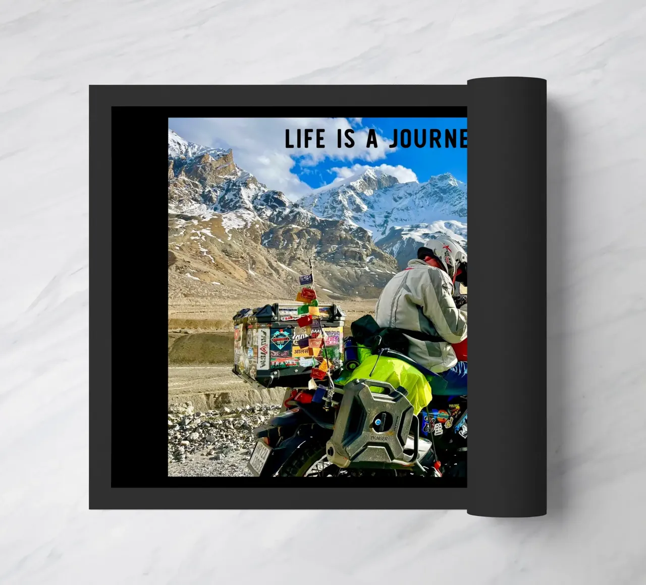 Life is a journey - Enjoy the ride. Himalaya zerbino da Happy 😃 Art 🎨 by Christine Schnoell