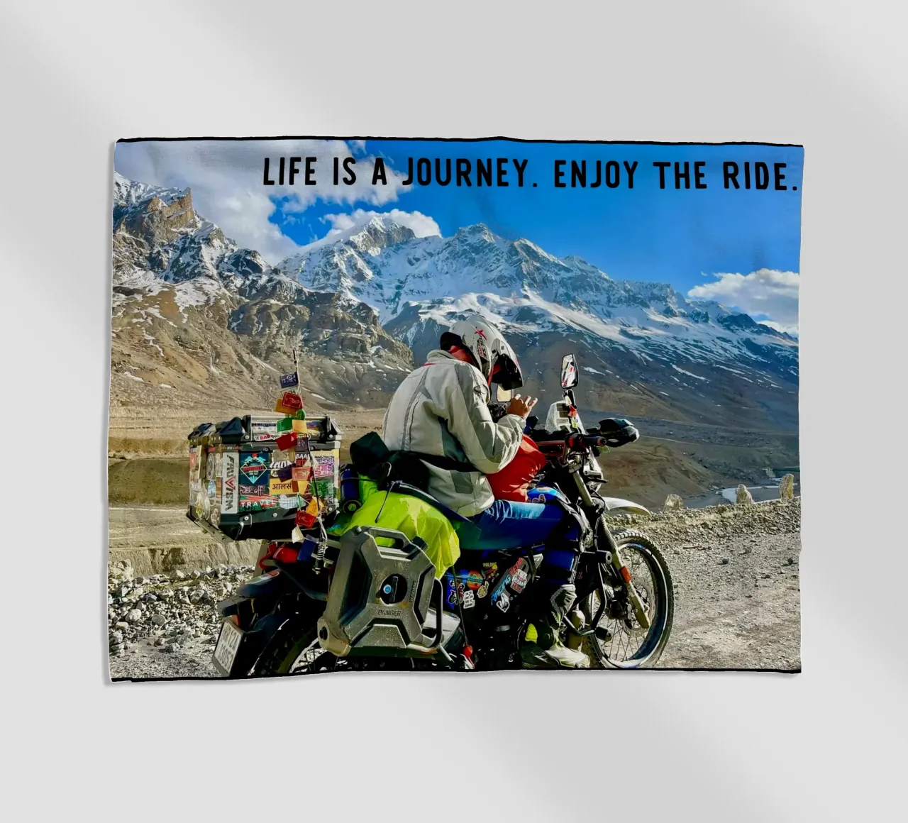Life is a journey - Enjoy the ride. Himalaya telo mare da Happy 😃 Art 🎨 by Christine Schnoell