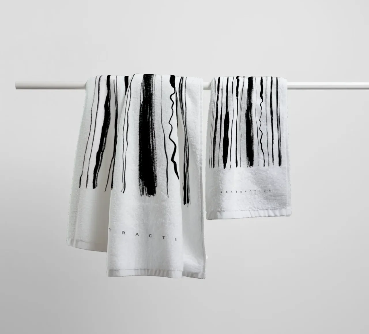 Abstraction asciugamano da bagno da Graphite