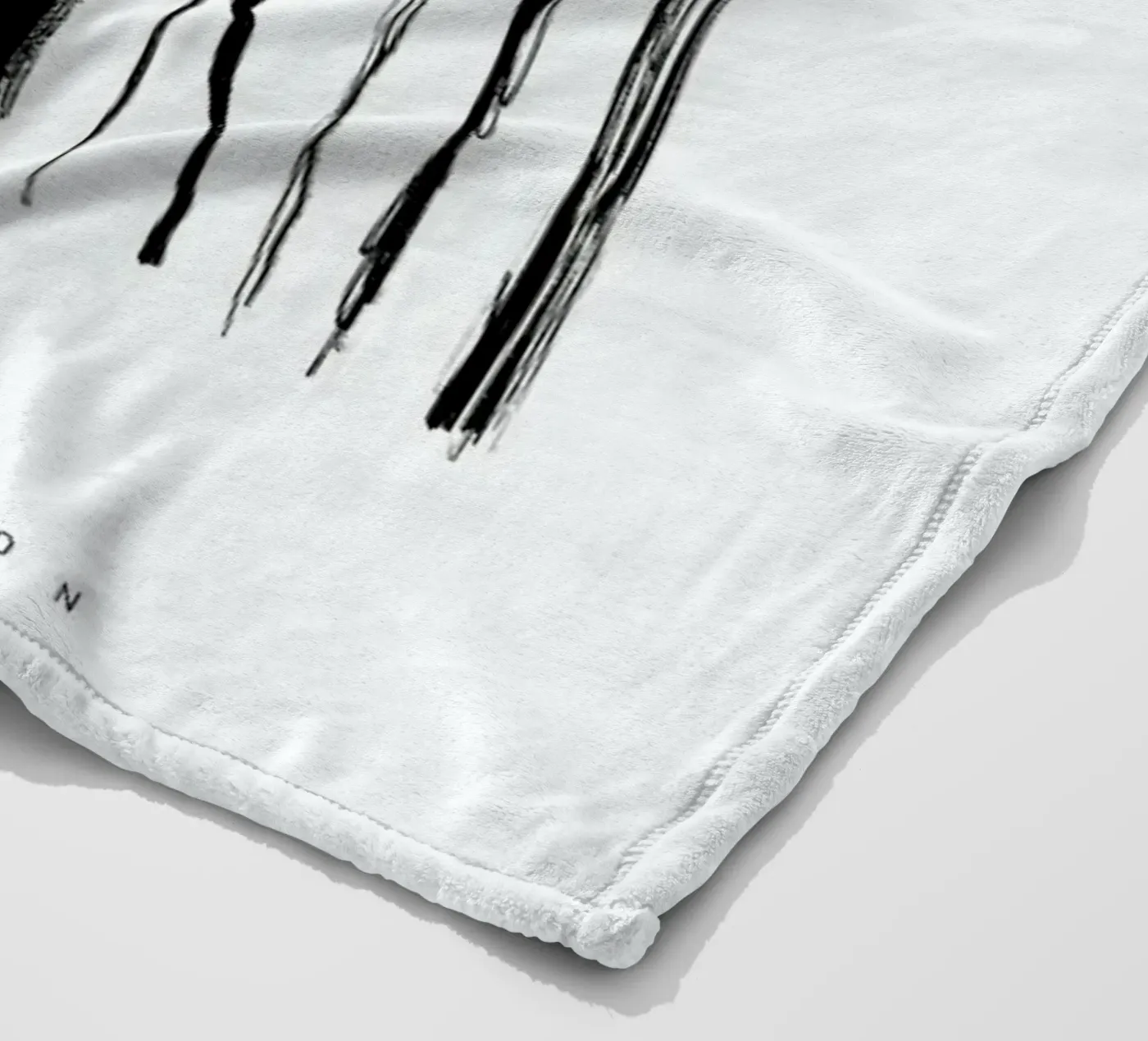 Abstraction fleecedeken van Graphite