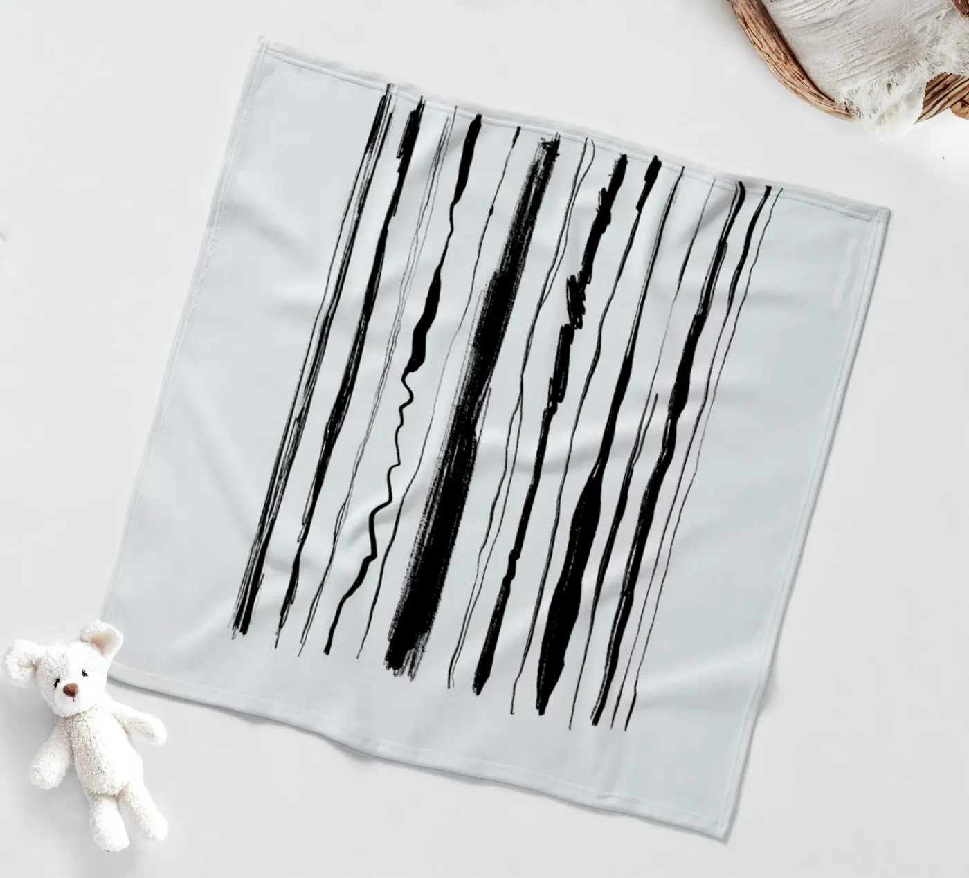 Abstraction fleecedeken van Graphite