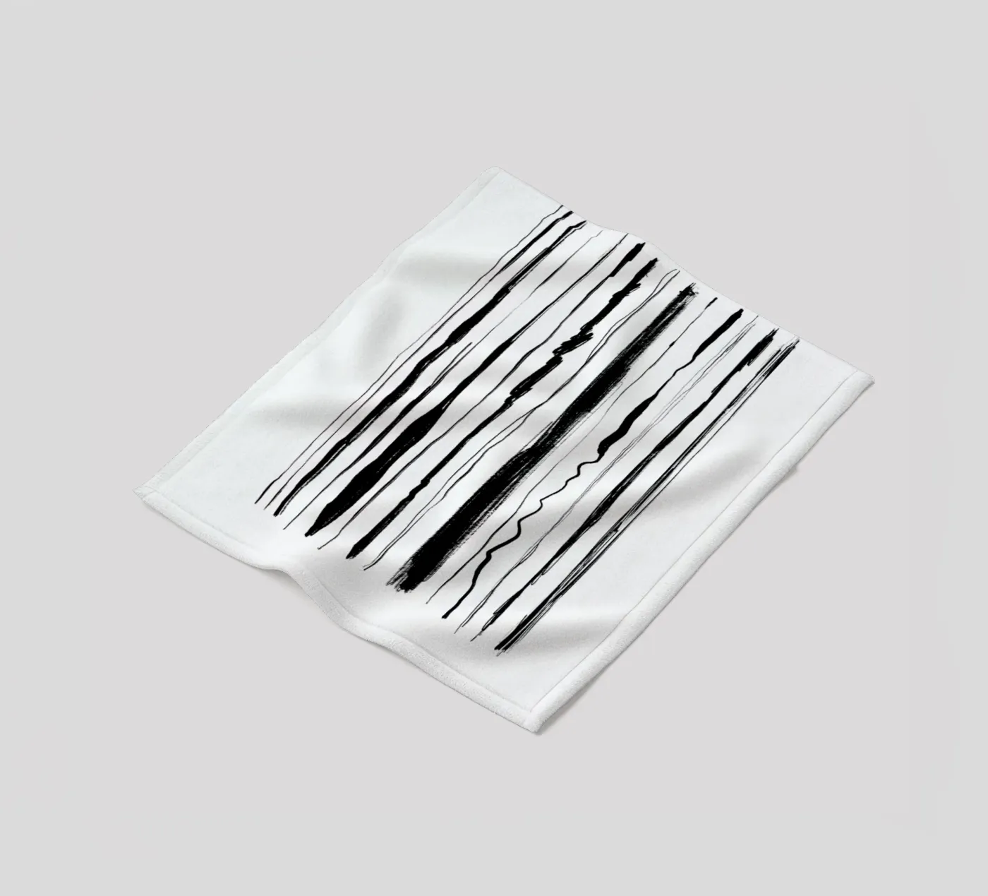 Abstraction fleecedeken van Graphite