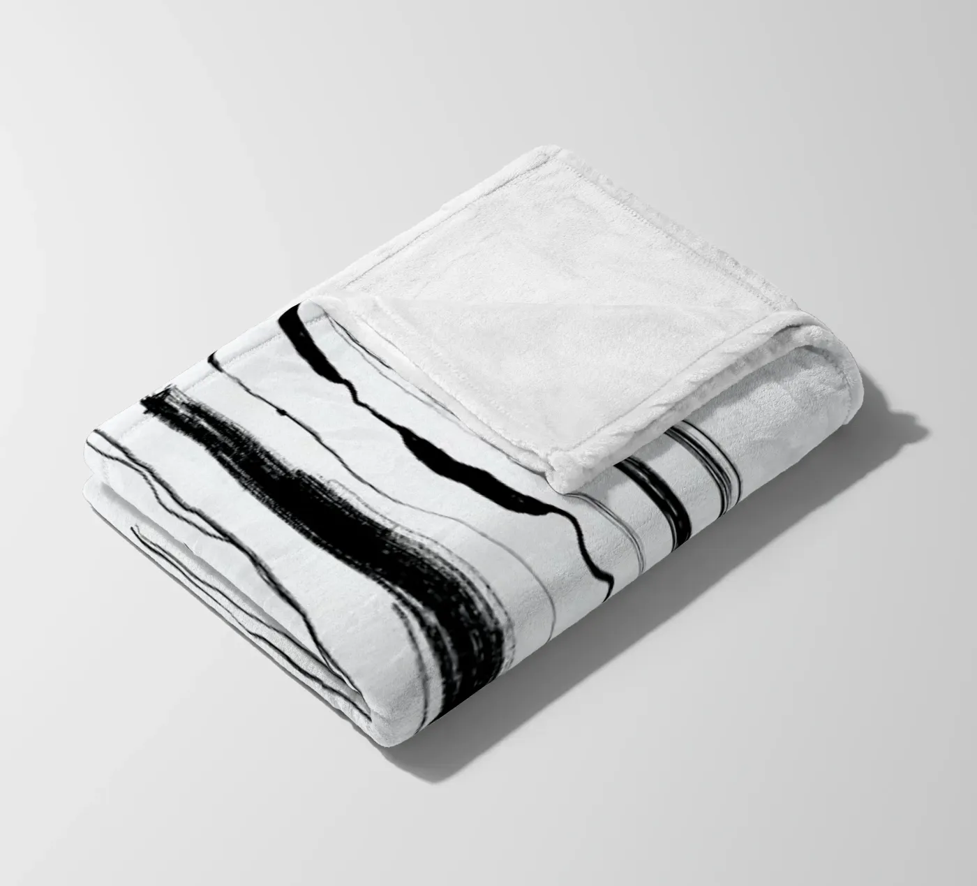 Abstraction fleecedeken van Graphite