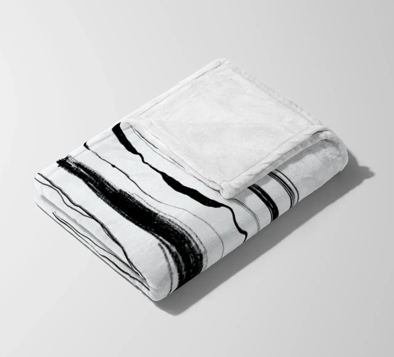 Abstraction fleecedeken van Graphite